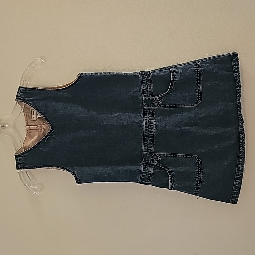 L.L. Bean girls denim romper size 10